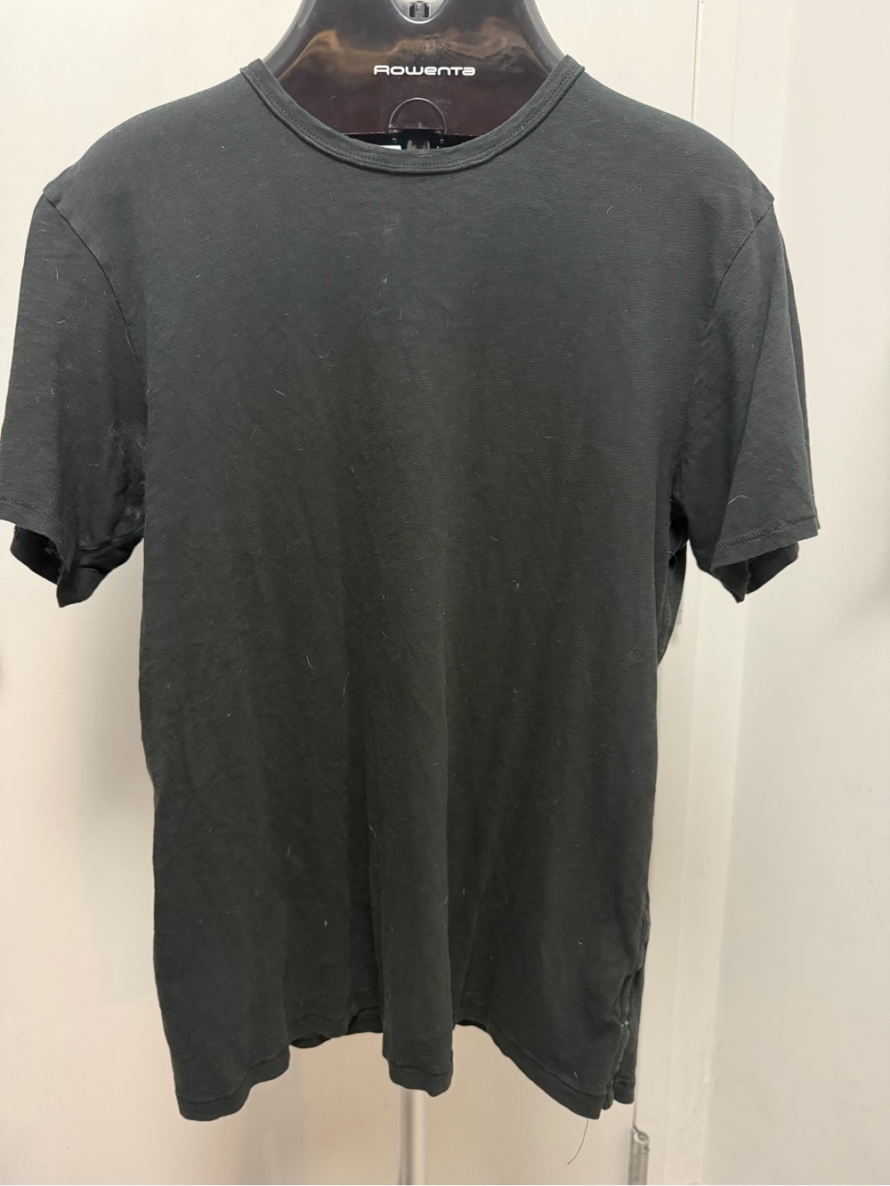 rag & bone Black Short Sleeve Crew Tee
